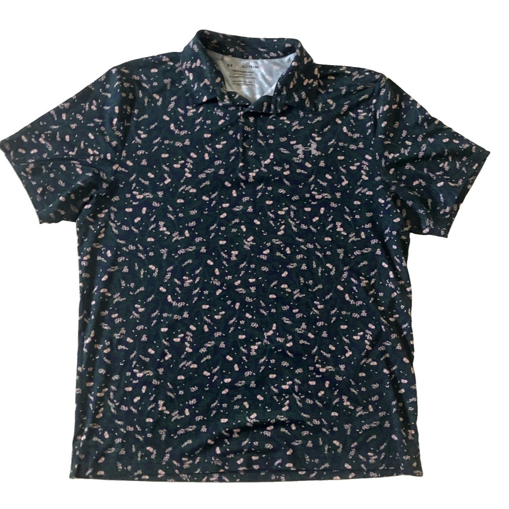 Under Armour UA Men's Playoff 3.0 Printed Polo Shirt Size XL Floral